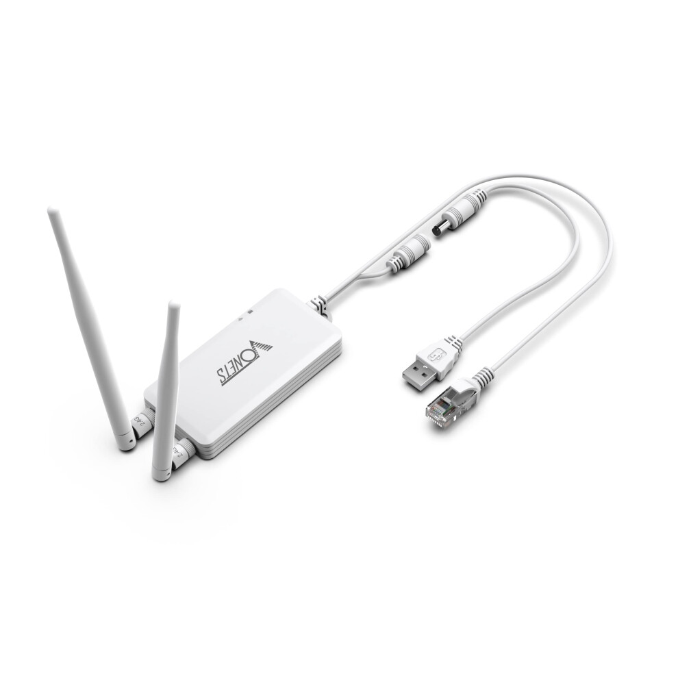 Vonets Vap11s Mini Wifi Bridge/Repeater/Router - 2.4Ghz Industrial With 2 Rj45 Ethernet Ports And 2 External Antennas, Perfect For Electronic Scale, 5051222458822