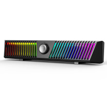 Smalody Computer Speakers, PC Speakers, Stereo Bluetooth Speakers Dynamic Cool RGB LED Design with Microphone Compatible with