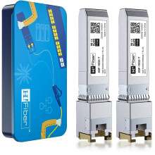 2-Pack 10Gb SFP+ RJ45 Transceiver, 10Gbase-T SFP+ Ethernet Module Support 10G/5G/2.5G/1.25G, Compatible with Cisco SFP-10G-T-S,Ubiquiti