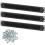 QWORK? Brush Cable Entry, Patch Panel Brush Plate For 19" Server Cabinet 1