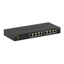 NETGEAR 8 Port PoE Switch (GS308LP) - Gigabit Ethernet Unmanaged Network Switch - with 8 x PoE+ @ 60 W Upgradeable - Desktop, Wall Mount or Rackmount