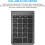 Rytaki ?Upgraded Version? Bluetooth Numeric Keypad, Portable Wireless 22 Keys External Number Pad for Laptop, Tablet, Notebook, PC, Desktop and More 5