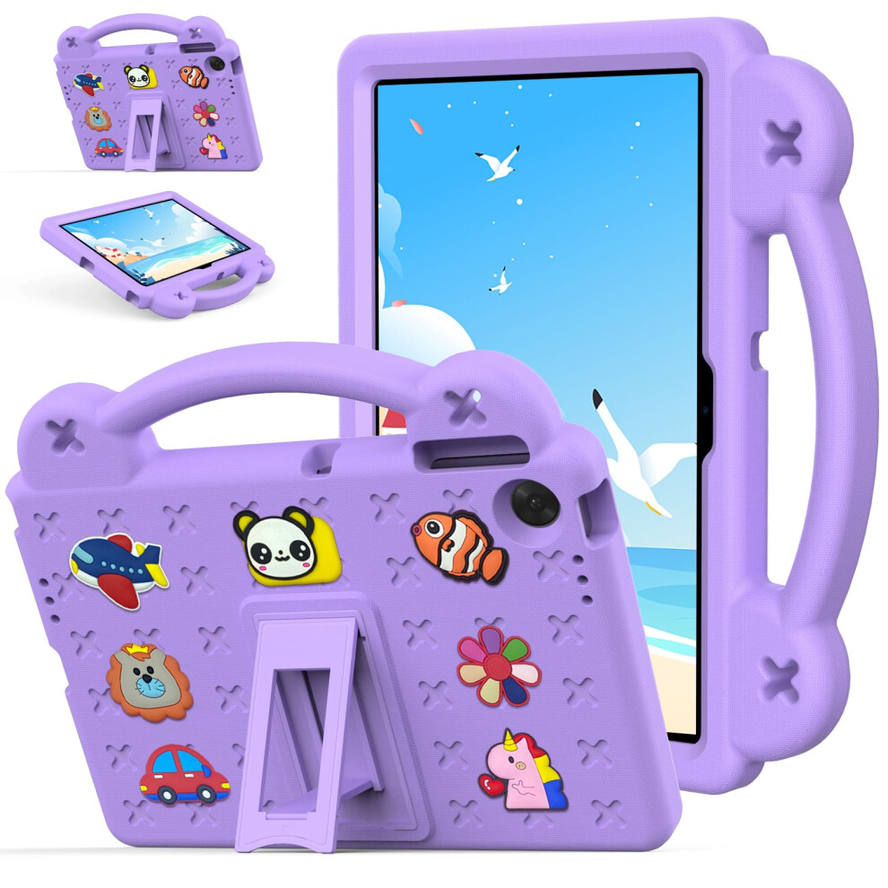 Yrh Case For Lenovo Tab 10.1 Inch 2025 (Tb311fu/Tb311xu), Kids Eva Shockproof Cover For Lenovo 10.1'' Tablet Case, With Stand Handle (Purple) Purple 5051222467831