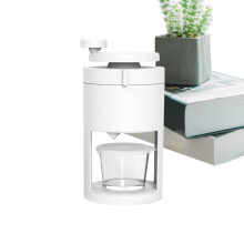 Manual Ice Crusher with Rustproof Stainless Blade for Quick Shaved Ice at Home and Cocktails