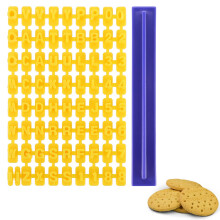 Cookie Letter Stamps Set 144PCS Alphabet and Number Embosser for Fondant, Cake and Cookie Decorating