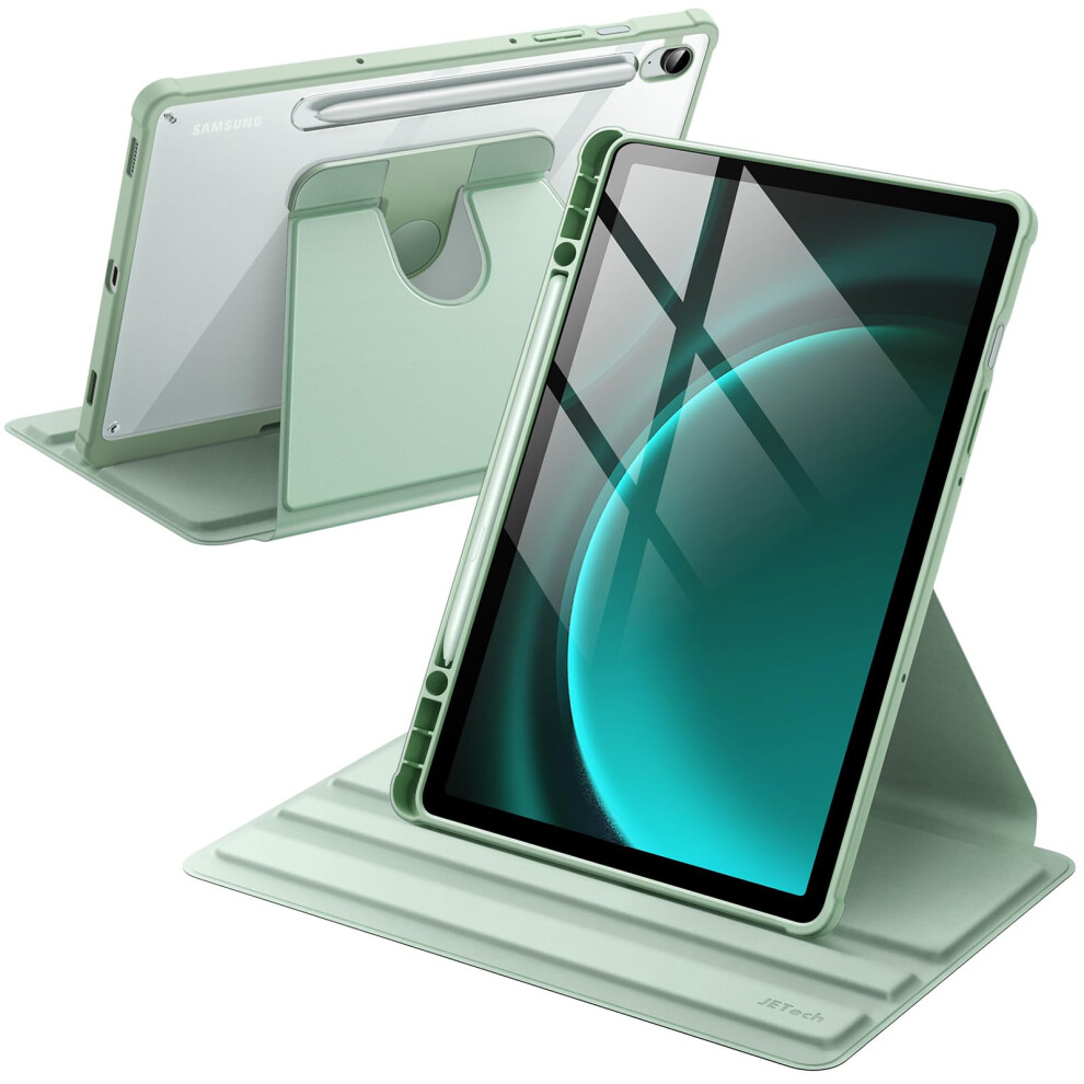 Jetech Rotating Case For Samsung Galaxy Tab S10 Lite / S10 Fe / S9 Fe 10.9-Inch / S9 11-Inch With S Pen Holder, 360 Degree Rotation Protective Stand 5051222473641