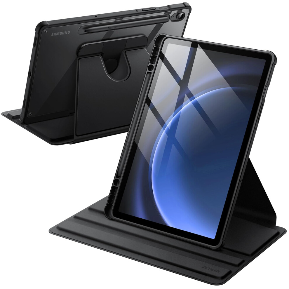 Jetech Rotating Case For Samsung Galaxy Tab S10 Lite / S10 Fe / S9 Fe 10.9-Inch / S9 11-Inch With S Pen Holder, 360 Degree Rotation Protective Stand 5051222473610