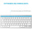 OMOTON Bluetooth Wireless Keyboard for iOS Compatible with iPad Pro/Air/Mini, iPhone and More, UK QWERTY Keyboard Layout, Silver 2