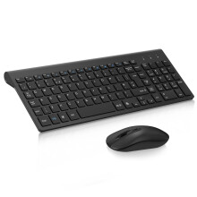 Wireless Keyboard Mouse Combo, cimetech 2.4G Ultra-Thin Keyboard and Mouse Set with Sleek Ergonomic Silent Design & Stable Connection for Windows PC