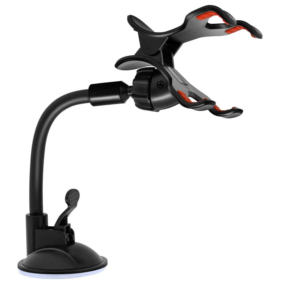 Universal Dual Clip Car Phone Holder With Flexible Adjustable Suction Cup Mount For Samsung 9455672671354