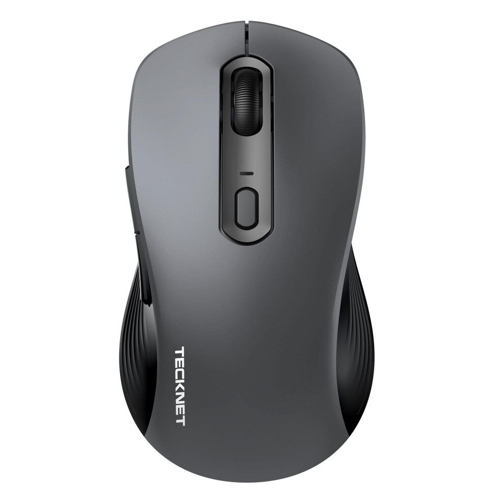 Tecknet Wireless Mouse For Laptop, Tri-Mode Bluetooth 5.0/3.0 & 2.4G Laptop Mouse Wireless, 4800Dpi Optical Tracking, Cordless Usb Silent Mice For Pc