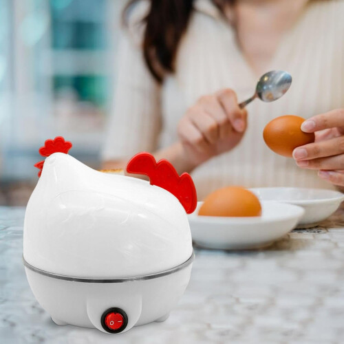 Electric Egg Cooker 7 Egg Capacity Cute Chick Design with Automatic ShutOff and Easy Clean 1