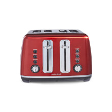 Morphy Richards Accents Toaster 4 Slice Toaster, Variable Browning, Wide Slots, High Lift, Illuminated Buttons, Removable Crumb Tray, Cancel, Reheat,