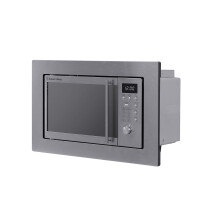 Russell Hobbs Digital Built In Microwave 20 Litre 800W Stainless Steel Integrated with 8 Auto Cook Settings, Defrost Function, Clock & Timer RHBM2001