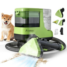 AAOBOSI Portable Carpet Cleaner Machine, 17Kpa Upholstery Steam Cleaner with Voice prompt Function, Self-cleaning, 4 Tools for Pets, Car, Couch and