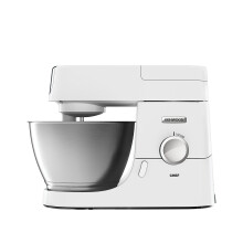 Kenwood Chef Stand Mixer for Baking - Stylish Food Mixer in White with K-beater, Dough Hook, Whisk and 4.6L Bowl, 1000W, KVC3100, White