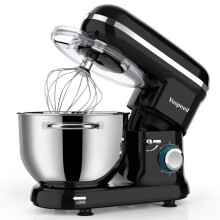 Stand Mixer, Vospeed Food Mixer Dough Blender, 6.2L Electric Cake Mixer with Bowl, Beater, Hook, Whisk, Egg Separator & Silicone Spatula, Dishwasher
