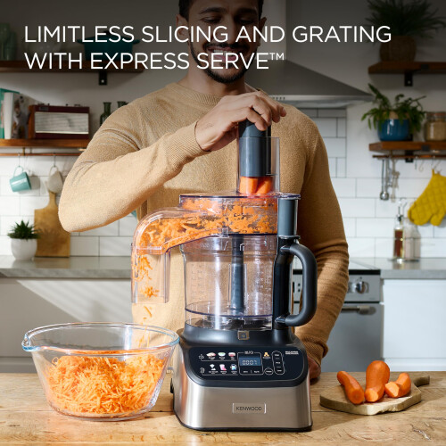 Kenwood Kenwood MultiPro OneTouch FDM73.850SS, Food Processor and Blender Multifunctional with 13 Accessories, Variable Speed and Pulse Function, Integrated 2