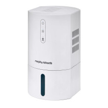 Morphy Richards PureFresh 0.9L Dehumidifier, Compact, Lightweight, Quiet, Ambient Lighting, For Bedrooms, Kitchens, Caravans, Window sills, White,