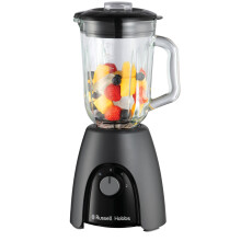 Russell Hobbs Jug Blender [Smoothie Maker] Mixer for Juices & Baby Food (1.5L Glass Jar, 2 speeds & pulse settings, Stainless-steel blades, BPA-free,