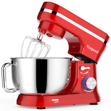 Vospeed Stand Mixer,5 Quarts 8-Speed 1000W Tilt-Head Food Mixer, Kitchen Electric Standing Mixer With Dough Hook, Whisk, Beater, Splash Guard & Mixing