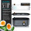 arendo - Electric Egg Boiler, Automatic Cooker with Warming Function for 1 to 3 Perfect Soft,medium and Hard Eggs, Indication Light, Water Measuring 3