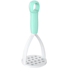 Silicone Potato Masher for NonStick Cookware, Ergonomic Grip Mini Tool for Fruits and Vegetables