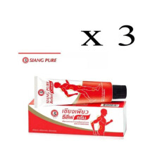 3 tubi di Siang Pure Relief Creme 60g - Dolori muscolari, dolori muscolari, distorsioni, dolori e rigidità.