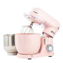 Kitchen in the box Small Stand Mixer, Mini Food Mixer for Baking with Two 3.5L Bowls, Dough Hook, Whisk, Beater, 10 Speed Settings Portable