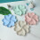 4PC Blue Ceramic Dinnerware Set with Lucky Grass Fruit Plate, Microwave and Dishwasher Safe 3