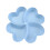 4PC Blue Ceramic Dinnerware Set with Lucky Grass Fruit Plate, Microwave and Dishwasher Safe 1
