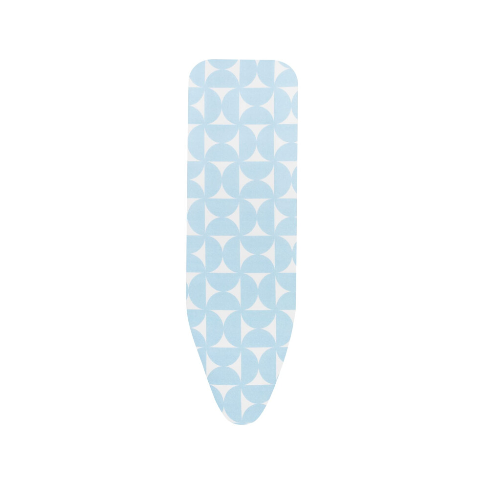 Brabantia Ironing Board Cover B 124X38 Cm ? Fresh Breeze | 100% Cotton Top Layer With 2Mm Foam Padding For Size B Ironing Boards | Durable, Washable,
