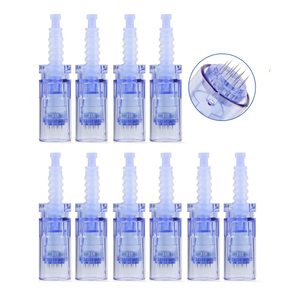 Topdirect Derma Pen Dr.pen Ultima A6 Needles Derma Pen Needle Cartridges Dr.pen Microneedling 12Pin/36Pin/Nano Round Needle Cartridges, Tips Derma Roller (12
