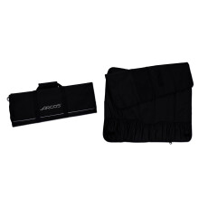 Arcos Knives Roll Bag - Knives Roll Bag to 12 Pieces - 100% Polyester 730 x 510 mm 29"x20" - Black Color (Knives NOT Included)