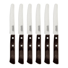 Tramontina Dishwasher-Safe 6 Pcs. Tomato/Table Knife Set - 11.5 cm Blade