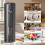 Electric Pepper Grinder with Adjustable Coarseness, USB Rechargeable Stainless Steel Mill with LED Light, Black 1