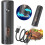 Electric Pepper Grinder with Adjustable Coarseness, USB Rechargeable Stainless Steel Mill with LED Light, Black 5