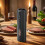 Electric Pepper Grinder with Adjustable Coarseness, USB Rechargeable Stainless Steel Mill with LED Light, Black 2