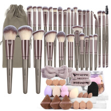 MAANGE Makeup Brushes, 51 Pcs Makeup Tool Set Multi-functional Makeup Brush Set Foundation Powder Blush Concealers Eyeshadows Make up