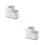 2pcs Multifunction Kitchen Storage Rack Flatware Organizer 3
