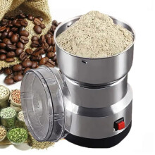Electric Grain Grinder 150g Stainless Steel Spice Mill Fast Grinding Copper Motor FourLeaf Blade