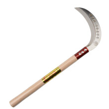 Garden Sickle with Manganese Steel Blade, Hardwood Handle, RustResistant for Weeding and Cutting