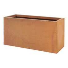 Jardinière - HELLOSHOP26 - 03_0008954 - Acier Corten - 40x80x30 cm - Finition rouille