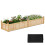 Caixa de jardinagem jardineira elevada retangular 227 x 59,5 x 40 cm com forro removível 1