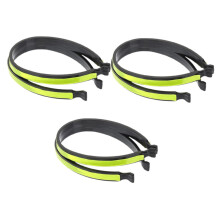 Cycling Leg Bands Reflective Safety Design Secure Trouser Clips for Night Riding Commuting 3 Pairs