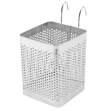 Kitchen Sink Utensil Holder Stainless Steel Cutlery Draining Basket with Fast Drainage Design