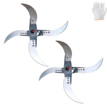 Grass Shredder Blades for 12mm Shaft, Adjustable 12 Holes RustResistant Cutter Head 2pcs
