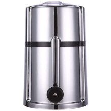 Manual Hand Crank Ice Crusher with Thick Stainless Steel Blades for Home Ice Shaving