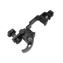 Corrosion Resistant GNSS GPS Pole Clamp with Compass and Adjustable Data Collector Holder Mount