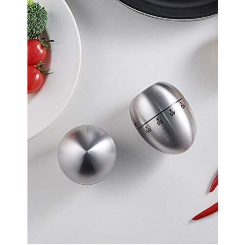 Kitchen Timer Egg Shape Wind Up 60 Minute Mechanical Cooking Timer for Boiled Eggs and Classroom 1